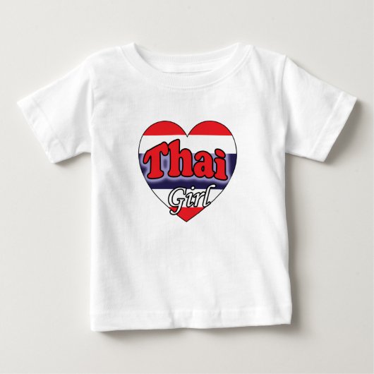 タイの女の子 ベビーTシャツ (正面)
