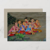 タイの宮廷の女性のポストカード ポストカード (正面/裏面)