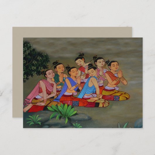 タイの宮廷の女性のポストカード ポストカード (正面/裏面)