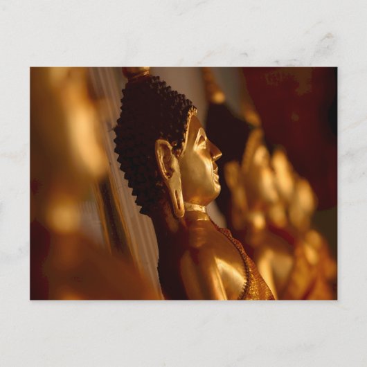 タイの寺仏像写真 ポストカード (正面)