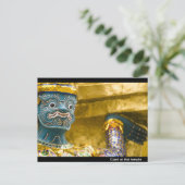 タイの寺院で巨人 ポストカード (スタンド正面)