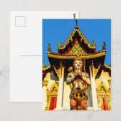タイの寺院と仏陀1102 ポストカード (正面/裏面)