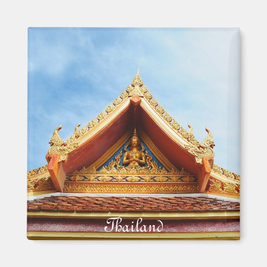 タイの寺院 マグネット (正面)