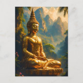 タイの峰での黄金の瞑想 ポストカード (正面)