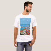 タイの島、コーシーチャン - 色とりどりの港の風景 Tシャツ (正面フル)