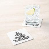 タイの数字のピラミッド ♦ タイ語のスクリプト ♦ スクエアペーパーコースター (インサイチュ)