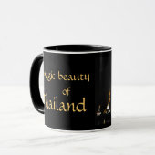 タイの旅の魔法の美しさの文言入りマグ マグカップ (正面左)