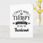 タイの旅行でストレス解消できる、精神科医はいらない カード (黄色い花)