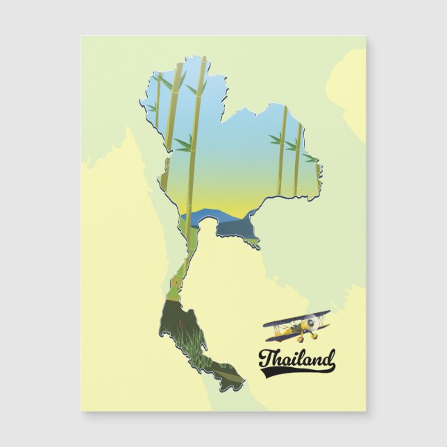 タイの旅行地図 (正面)