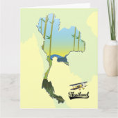 タイの旅行地図 カード (正面)