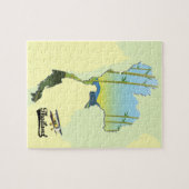 タイの旅行地図 ジグソーパズル (横)