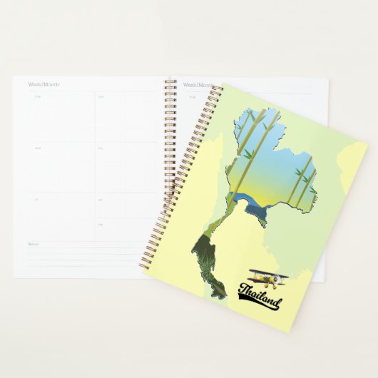 タイの旅行地図 プランナー手帳 (ディスプレー)