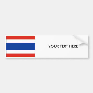 タイの旗のバンパーステッカー バンパーステッカー