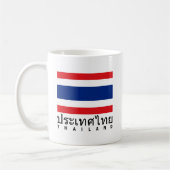 タイの旗 コーヒーマグカップ (左)