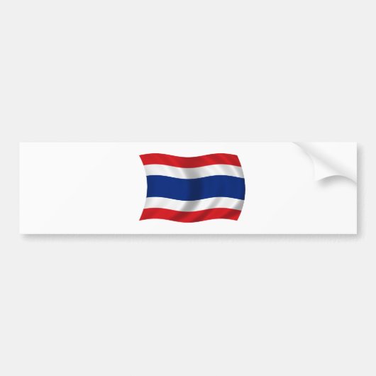 タイの旗 バンパーステッカー (正面)