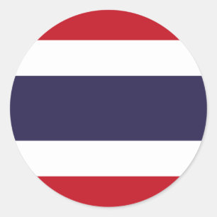 タイの旗 ラウンドシール