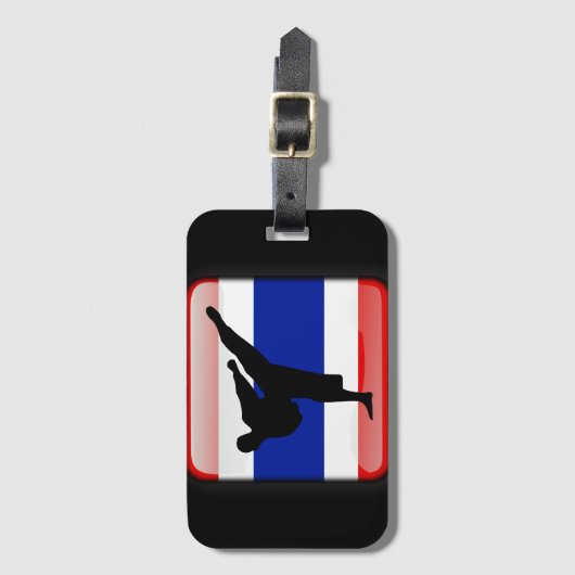 タイの旗 ラゲッジタグ (正面縦)