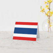 タイの旗Notecard カード (黄色い花)
