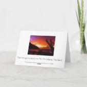 タイの日没 カード (裏面)