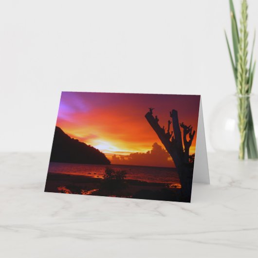 タイの日没 カード (正面)