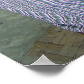 タイの木彫りチェンマイ・タイランドポスター ポスター (角)