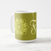 タイの正方形のグラフィックモダンデザインスタイル コーヒーマグカップ (正面左)