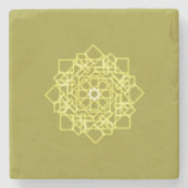 タイの正方形のグラフィックモダンデザインスタイル ストーンコースター (正面)