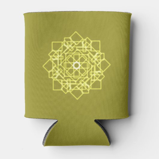 タイの正方形のグラフィックモダンデザインスタイル 缶クーラー (正面)