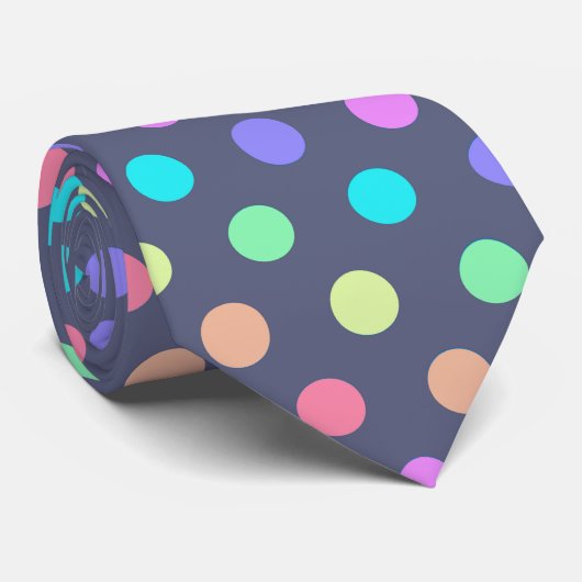 タイの水玉模様 ネクタイ (ロール)