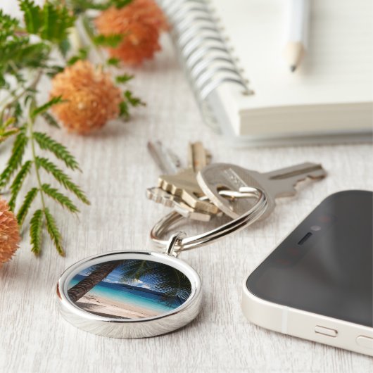 タイの水酸化カリウム溶液のWaiの島のビーチ キーホルダー (側面)