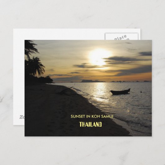 タイの浮き上がり市場はがき ポストカード (正面/裏面)