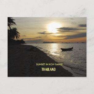 タイの浮き上がり市場はがき ポストカード