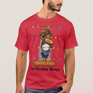 タイの浮き市場 Tシャツ