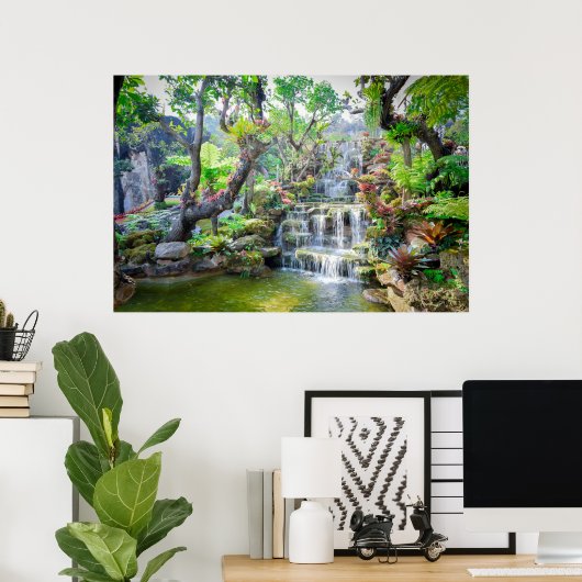 タイの滝 ポスター (ホームオフィス)