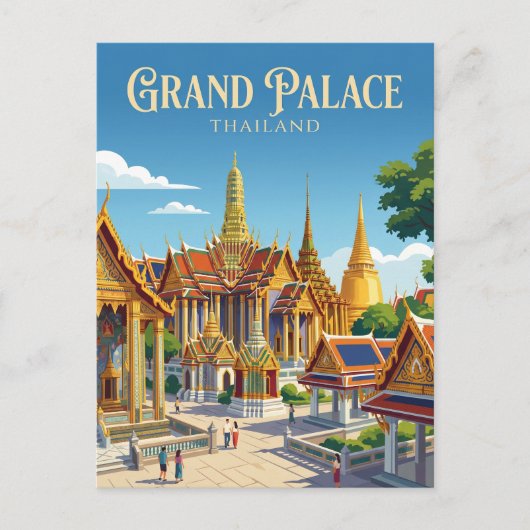 タイの王宮 ポストカード (正面)