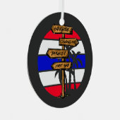 タイの目的地 – バンコクチェンマイプーケット メタルオーナメント (正面右)