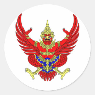 タイの紋章のタイコート ラウンドシール