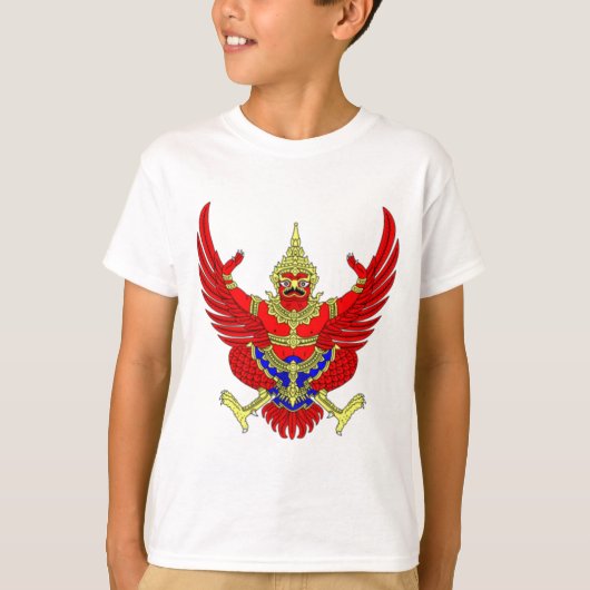 タイの紋章のタイコート Tシャツ (正面)