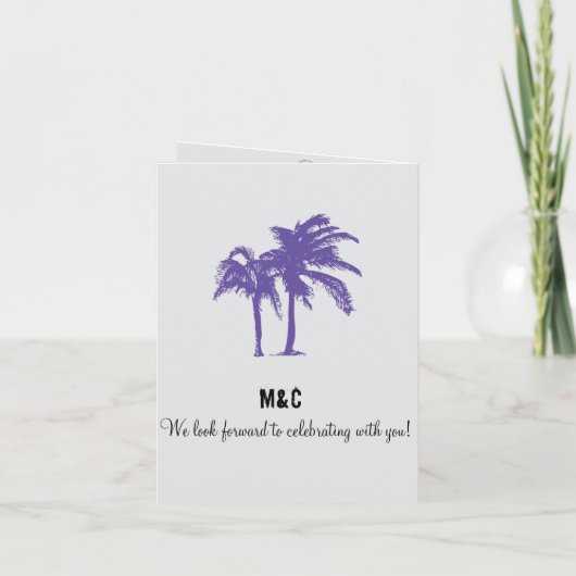 タイの結婚式パスポート招待状 招待状 (裏面)