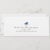 タイの結婚式招待状　出発案内板（ＲＳＶＰ） 招待状 (裏面)