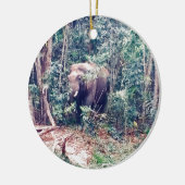 タイの象 セラミックオーナメント (左)