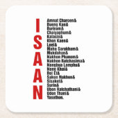 タイの都市 スクエアペーパーコースター (正面)