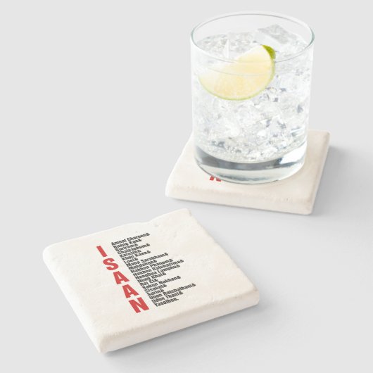 タイの都市 ストーンコースター (横)