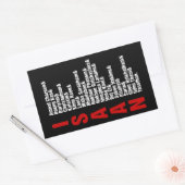 タイの都市 長方形シール (封筒)