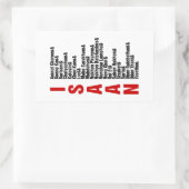 タイの都市 長方形シール (バッグ)