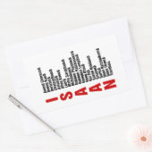 タイの都市 長方形シール (封筒)