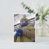 タイの金ゴールド像 ポストカード (スタンド正面)