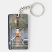 タイの電車の中で…東南アジア旅行 キーホルダー (裏面)