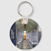 タイの電車の中で…東南アジア旅行 キーホルダー (正面)