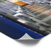 タイの電車の中で…東南アジア旅行 ポスター (角)